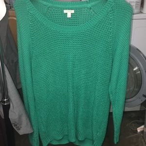 Sonoma turquoise green large women’s knit pullover